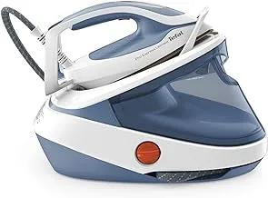 TEFAL Pro Express Ultimate Steam Station, Long Lasting Performance, Vertical Steaming, 2700 Watts, Blue/White, GV9710M0