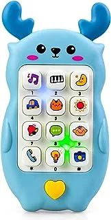 Toy Phone, Baby Toy Phone, Kids Phone Toy Age 1-6, Toddler Fake Phone Gifts and Educational Learning Sensory Toys, for 6-12 12-18 Months 1-6 Year Old Girls Boys Babies Toddlers Newborn Baby Toys Gifts