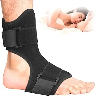 Plantar Fasciitis Night Splint, Foot Drop Orthotic Brace Support Adjustable Breathable Plantar Fasciitis Relief Splints For Plantar Fasciitis, Foot Drop Ankle Pain,Heel Pain(Left or Right Universal)