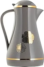 ALSAIF DEVA Coffee And Tea Vacuum Flask, Grey,1Liter