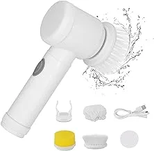 ECVV Magic Brush Electric Spin Scrubber, Electric Cleaning Brush with 3 Brush Heads,Bathroom Rechargeable Scrub Brush,Shower Scrubber for Cleaning丨Wall/Bathtub/Toilet/Window/Kitchen/Sink/Dish