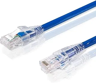 0.5M Cat.6 UTP Patch Cable, 24AWG Bare Copper Internet LAN Cable, Gigabit Network Cable for Gaming PC, WiFi Extender,Router, X box,Computer, Blue