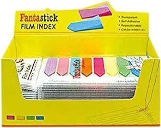 Fantastick Self Adhesive 8 Color Film Index 24-Pieces Blister Pack