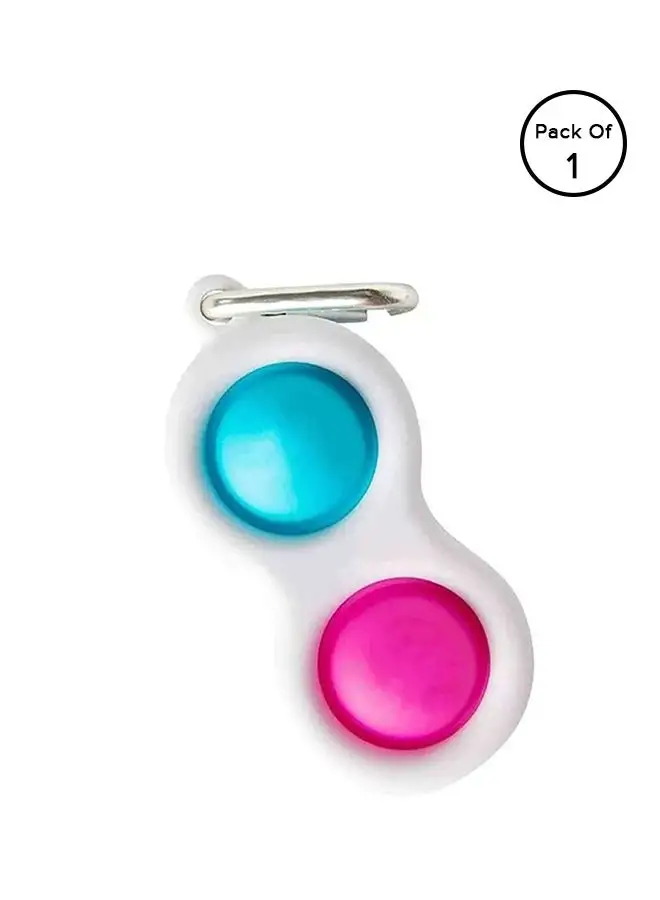 XiuWoo Push Pop Bubble Sensory Stress Relief Non-Toxic And Tasteless Fidget Keychain Toy 8x4cm