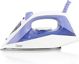 Jano 1600W steam iron with non-stick teflon base, self-cleaning feature, steam control and adjustable temperature settings, suitable for all kinds of clothing., purple JN05202 2 Years warranty