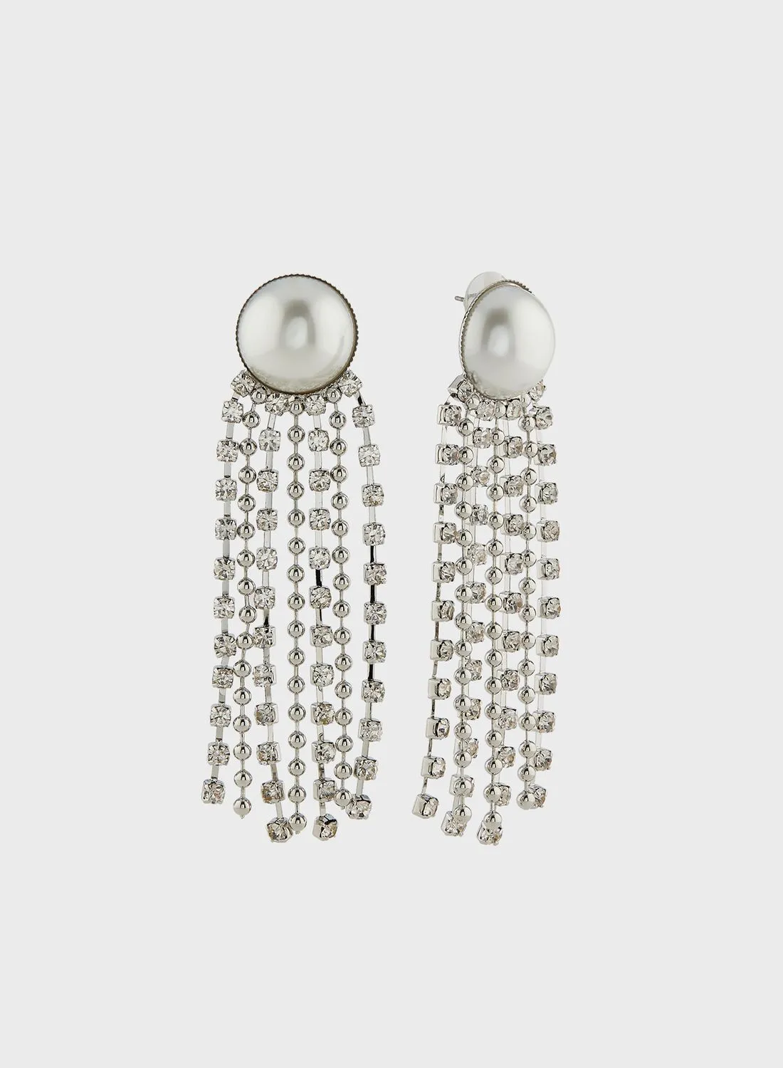 Ella Limited Edition Rhinestone Pearl Drop Earrings