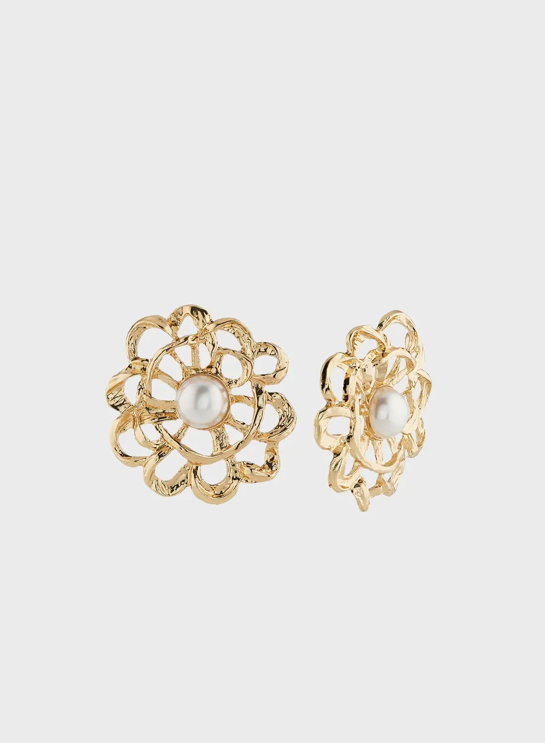 Ella Limited Edition Oversized Floral Pearl Earrings