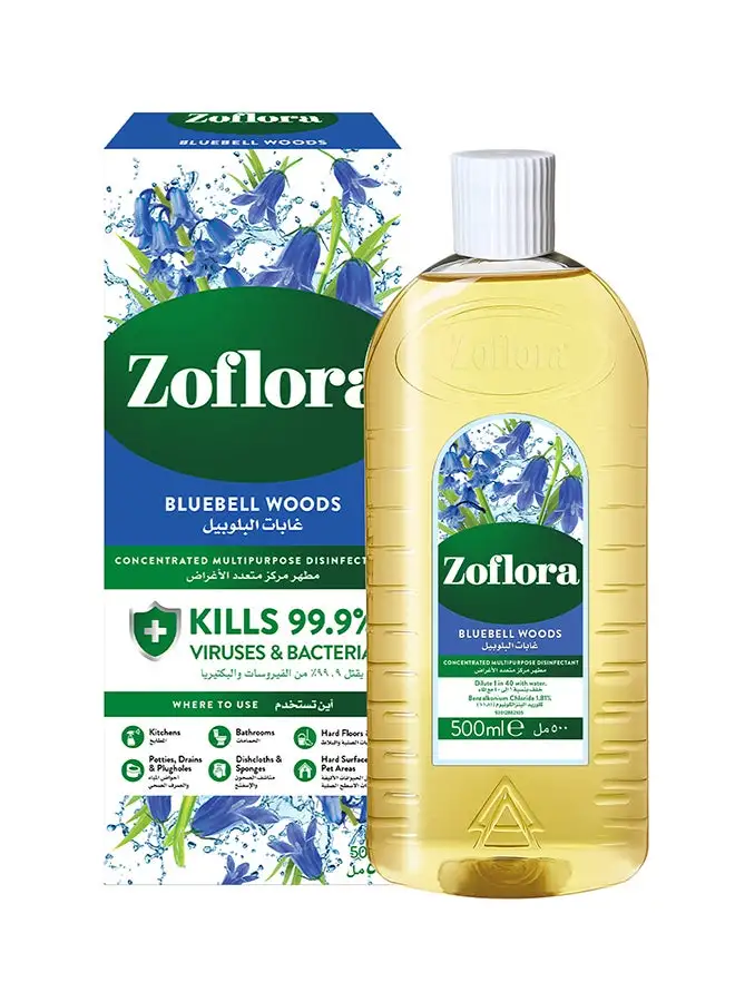 Zoflora Bluebell Woods Concentrated Multipurpose Disinfectant 500ml