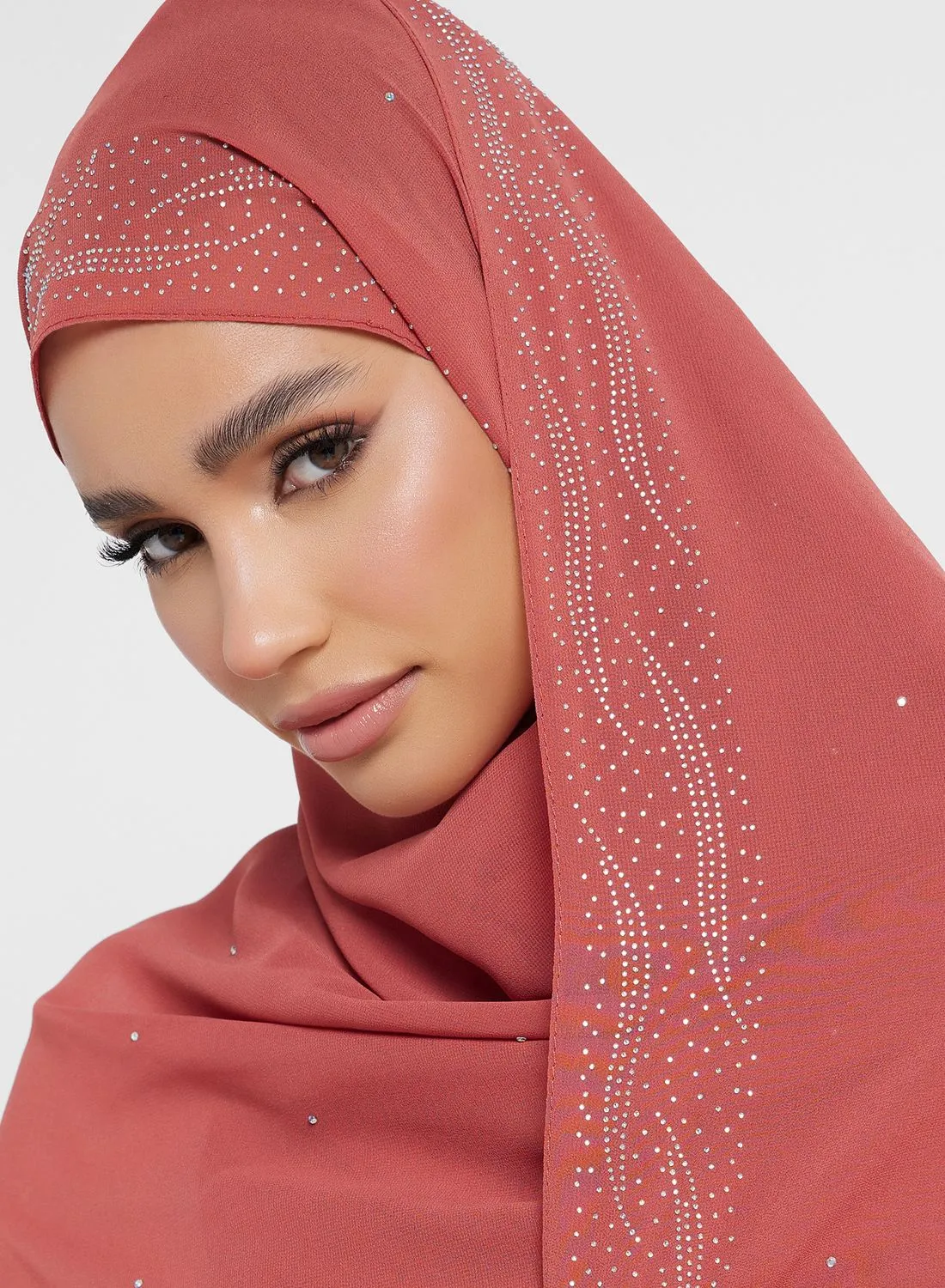 Khizana Sequin Edge Long Hijab Scarf