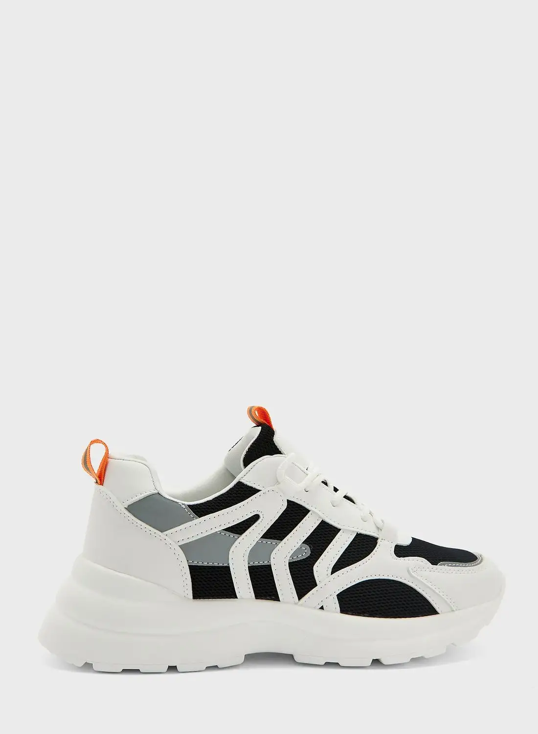 Ginger Curved Detail Colourblock Chunky Sneakers