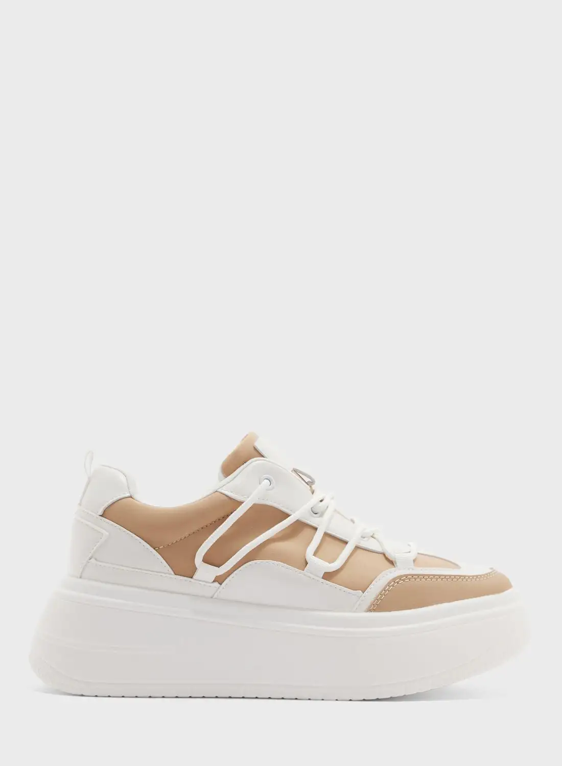 Ginger Zigzag Strap Stacked Sole Sneaker