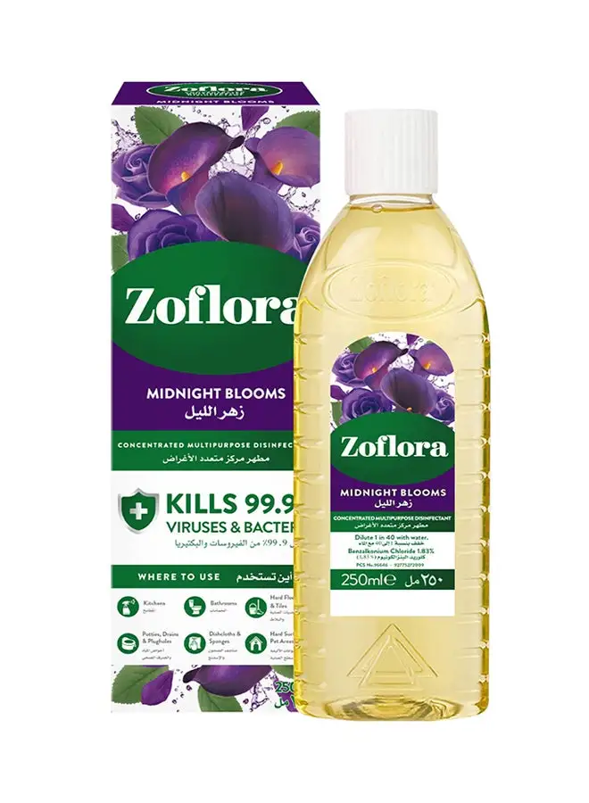 Zoflora Midnight Blooms Concentrated Multipurpose Disinfectant 250ml
