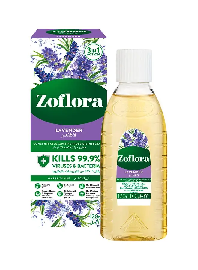 Zoflora Lavender Concentrated Multipurpose Disinfectant 120ml