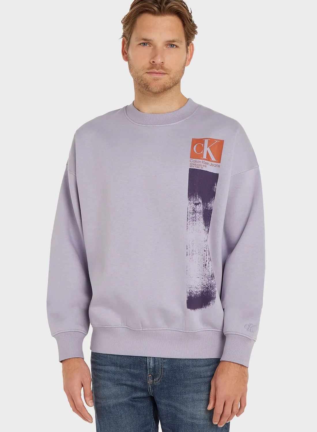 Calvin Klein Jeans Graphic Printed Sweatshirt