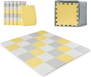 Kinderkraft foam mat puzzles LUNO yellow