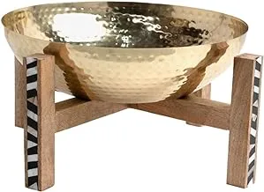 Ali Baba Cave Stand with Bowl, Small, Gold