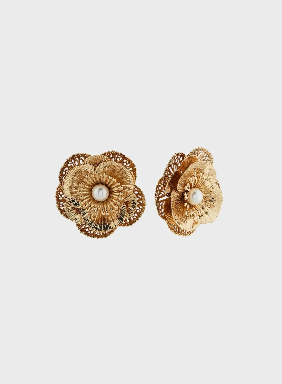 Ella Limited Edition Statement Floral Pearl Earrings