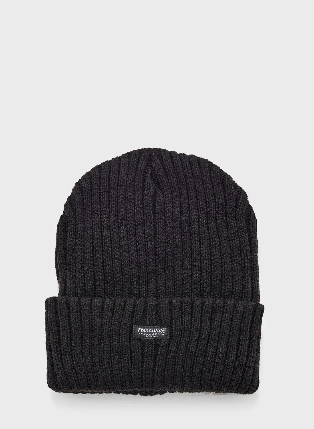 Robert Wood Ribbed Thinsulate Lined Winter Beanie