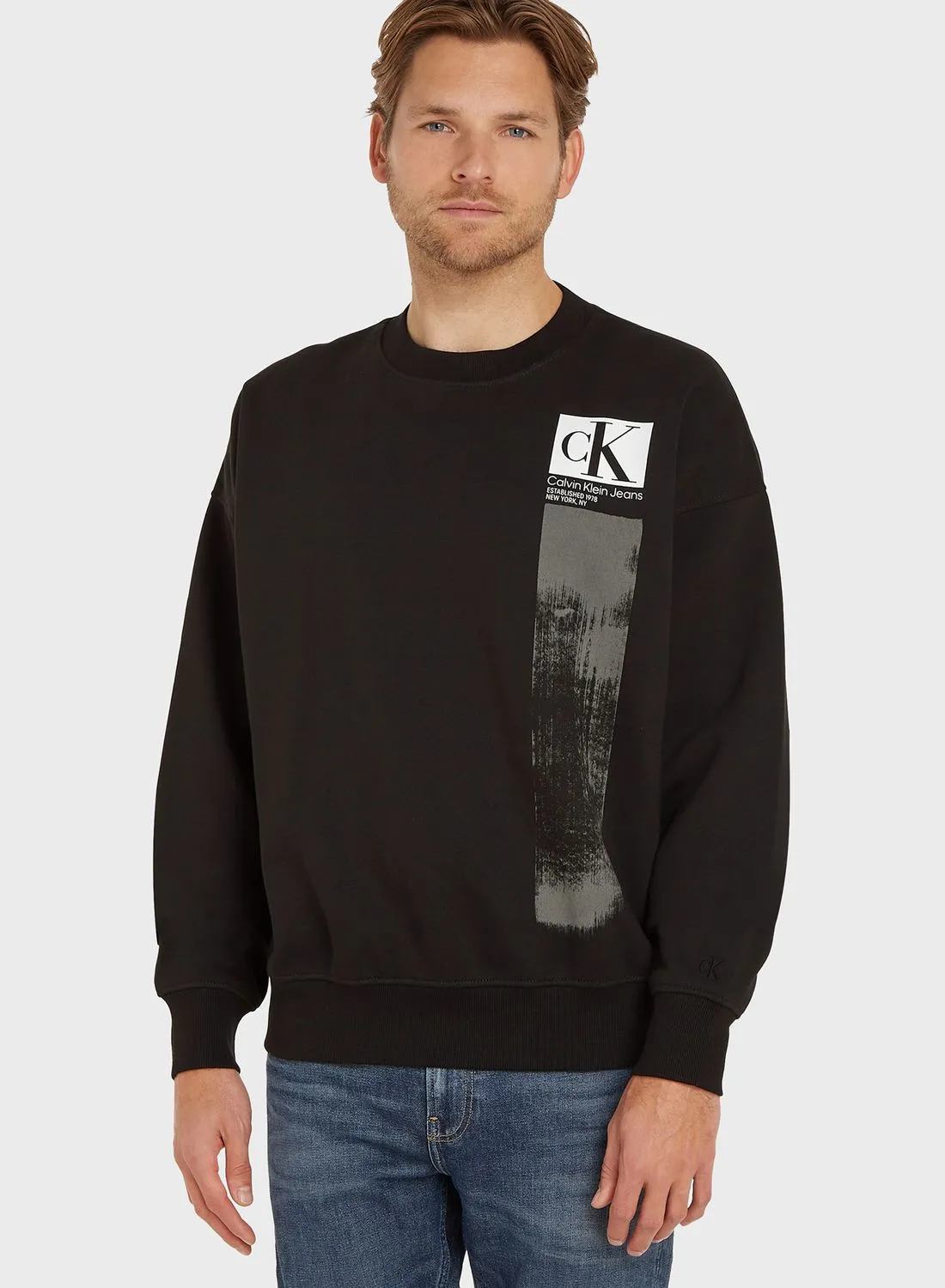 Calvin Klein Jeans Graphic Printed Sweatshirt