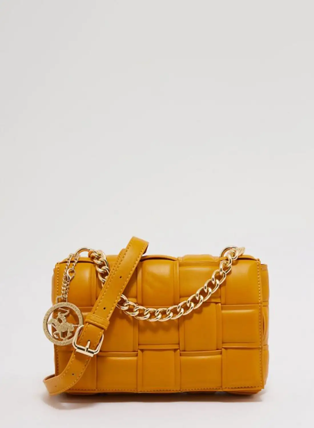 Beverly Hills Quilted Chain Detailed Crossbody