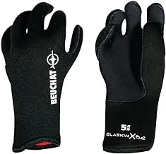 Beuchat Scuba Diving Sport Gloves, 3mm Thickness, Medium, Black