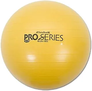 Thera-band 23115 Anti-burst Exercise Ball for Body Height, Yellow, 45cm,4 Inch 7 Inch - 5 Inch