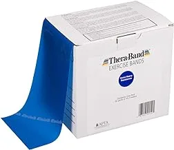 TheraBand Resistance Bands, 50 Yard Roll Professional Latex Elastic Band For Upper & Lower Body & Core Exercise, Physical Therapy, Pilates, Home Workout, Rehab, Blue, Extra Heavy, Intermediate Level 2