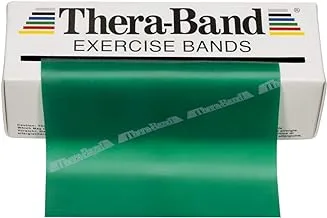TheraBand Resistance Bands, 6 Yard Roll Professional Latex Elastic Band For Upper & Lower Body, Core Exercise, Physical Therapy, Pilates, Home Workouts, Rehab, Green, Heavy, Intermediate Level 1