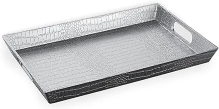 Galaxy Leather Design Pp Serving Tray-Gray 29x44cm