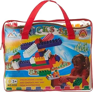 Generic حقيبة مكعبات بناء للأطفال 93 قطعة