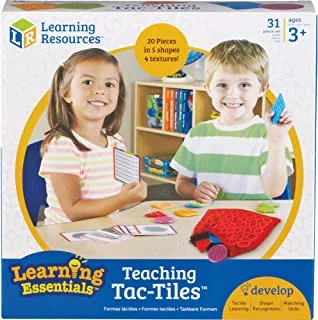 Learning resources teaching tac-tiles, hands-on learning, set of 20 pieces, ages 3+