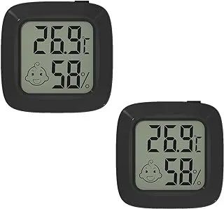 Mini thermometer hygrometer baby room indoor with on/off switch CF switching temperature and humidity meter pet temperature and humidity meter (square-shaped)