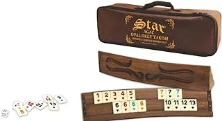 STAR CURVED WOODEN RUMMY SET in Bag