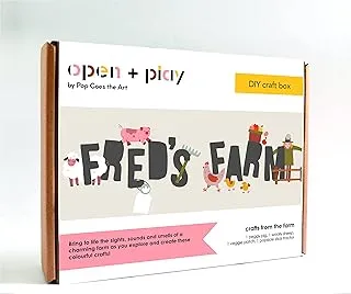 DIY Acitivity Boxes for Kids, Motor Skills and Educational Activity Set for Toddlers and Kids 4 in 1 Activity (Fred's Farm)