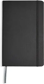 Amazon Basics Classic Notebook, Line Ruled, 240 Pages, Black, Hardcover