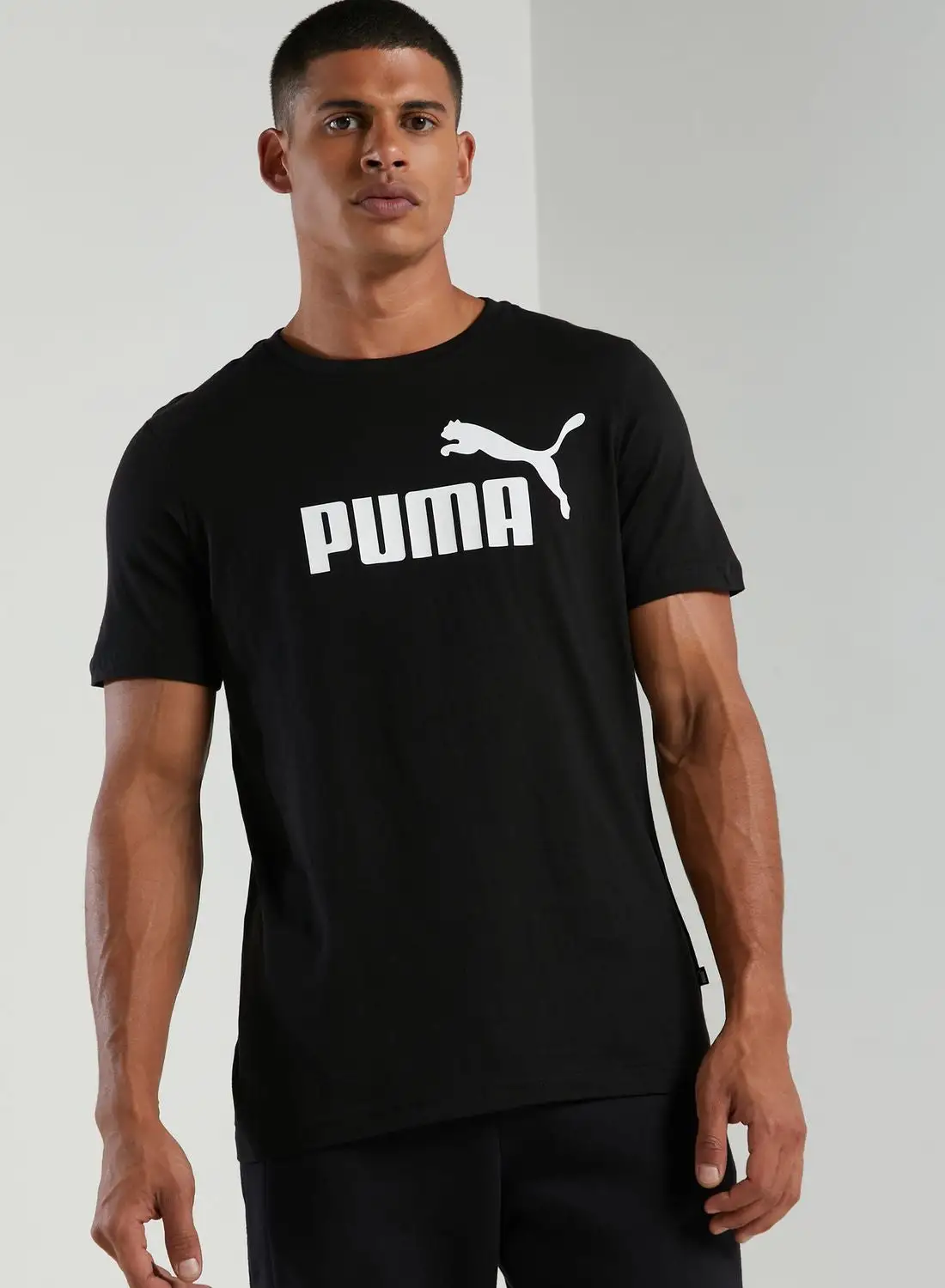 PUMA Crew Neck T-Shirt Black