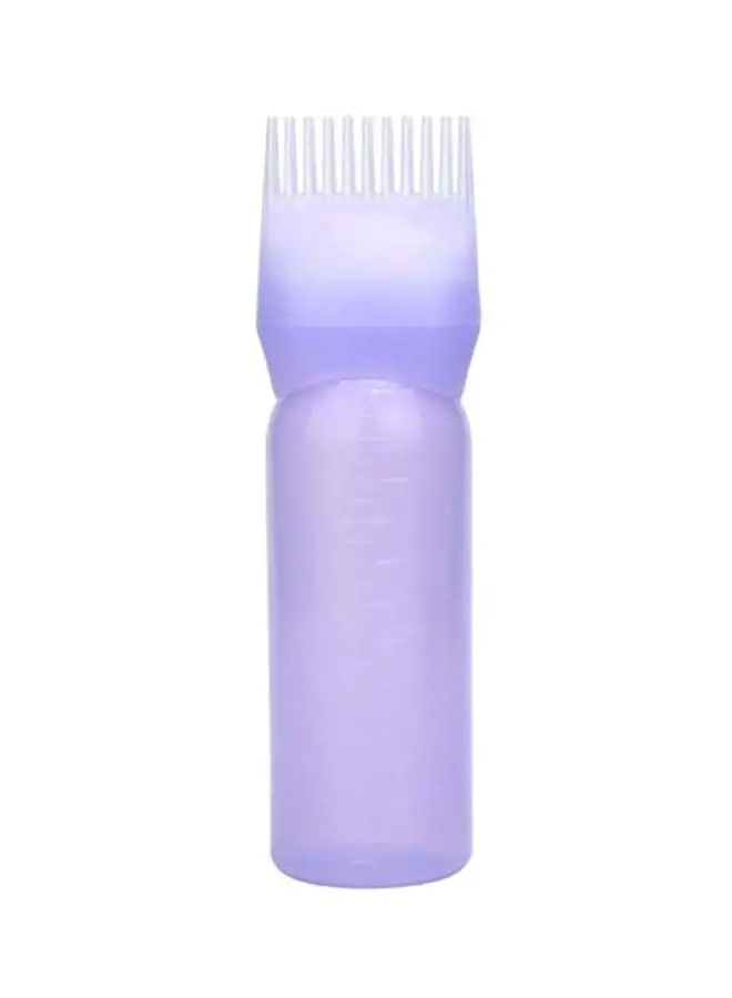 ماركة غير محددة زجاجة أداة صبغ الشعر مزودة بفرشاة بنفسجي 17 × 4.5 سم