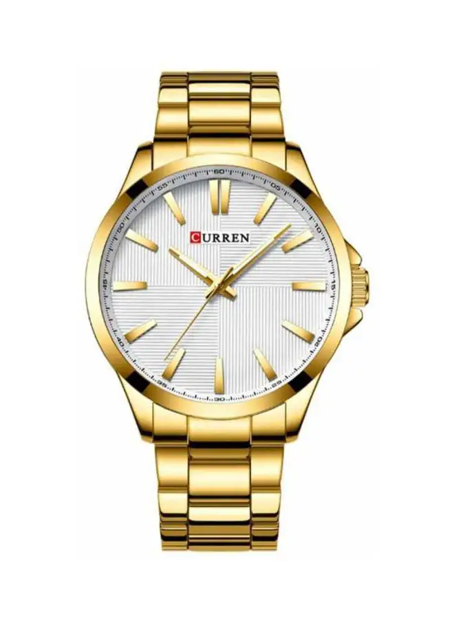 CURREN Men's Water Resistant Analog Watch 8322 - 44 mm - Gold