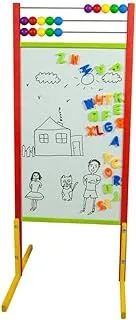 Kids Easel Double Sided Magnetic Whiteboard with Frame