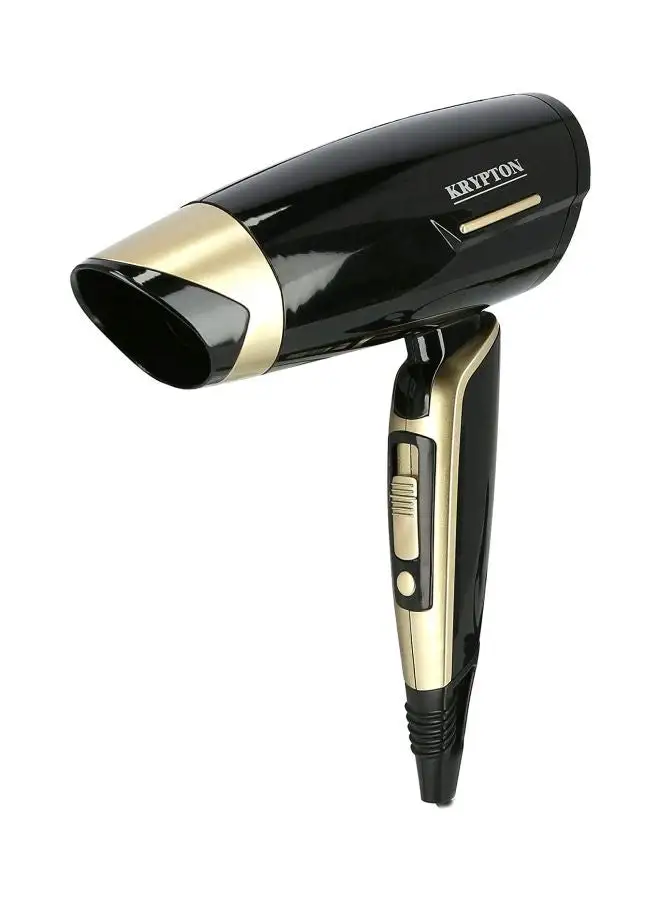KRYPTON Powerful Hair Dryer With Concentrator Gold/Black