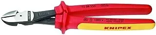 KNIPEX Tools - High Leverage Diagonal Cutters, 1000V Insulated (7408250SBA), 10 inches