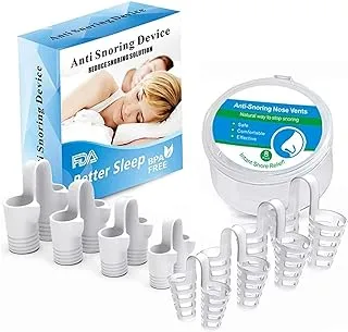 Anti Snoring Device, 8 PCS Snore Stopper Nasal Dilators, Snoring Solution Comfortable Nasal Dilators to Relieve Snore, For Better Sleep Sleeping Aid sleep