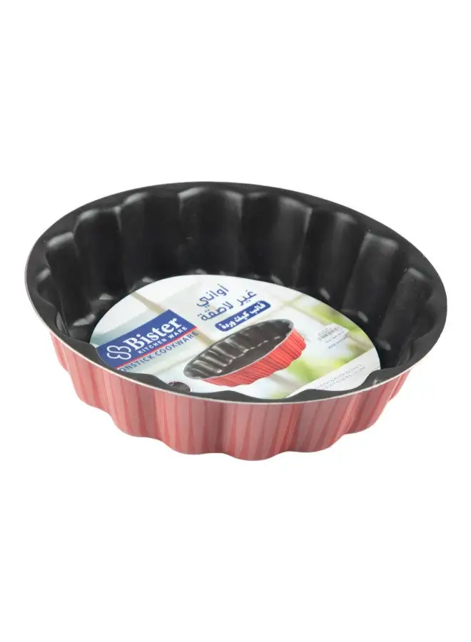 Bister Bister Classy Flower Cake Mold Aluminium Layered With Tefloan Coating Dark Red