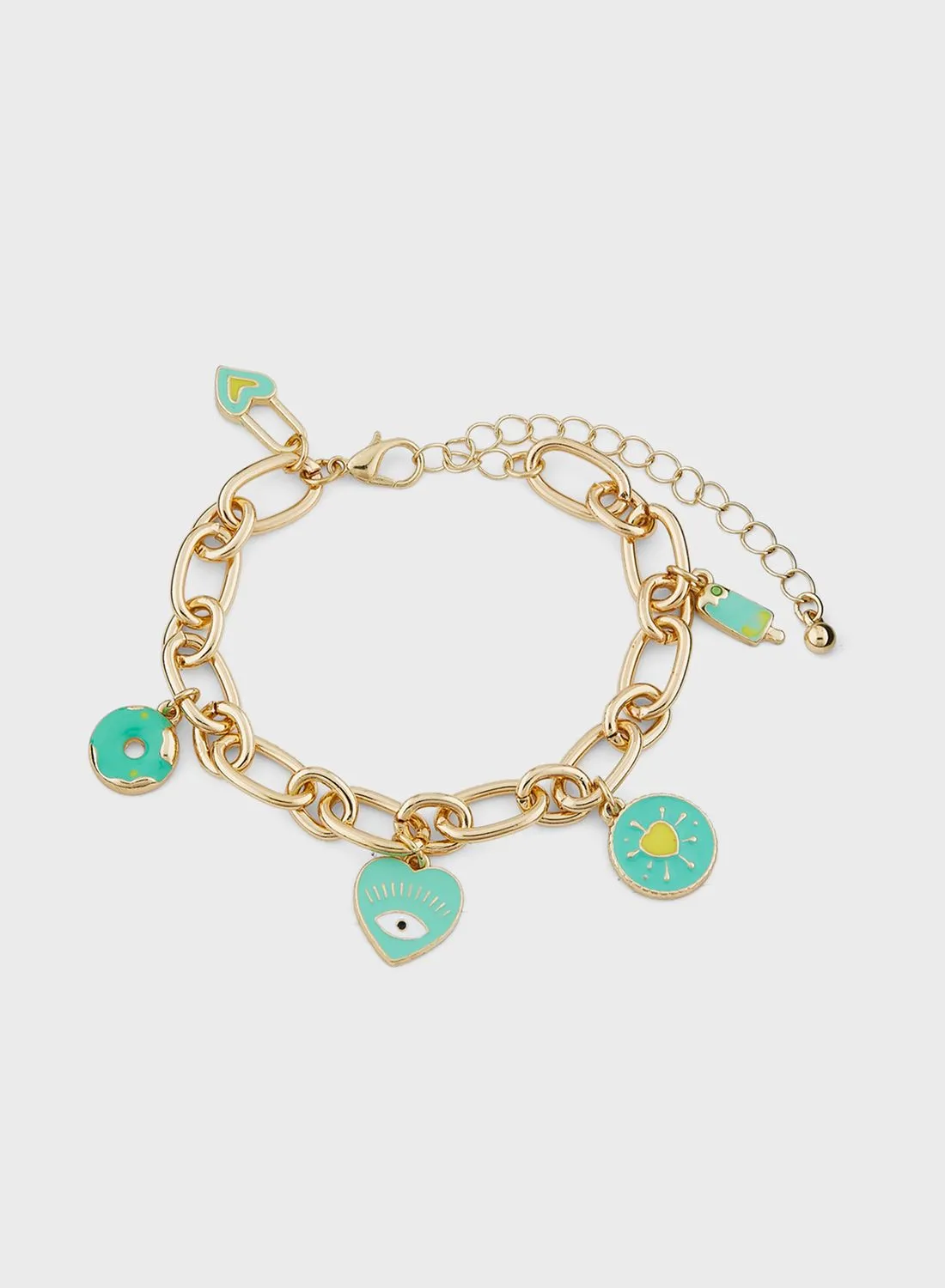 Ginger Quirky Charm Chain Bracelet