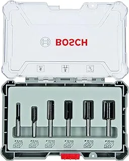 Bosch Router Bit Set 6 pcs Straight 6 mm shank -2607017465