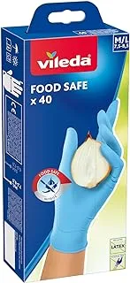 vileda food safe disposable gloves (medium/large) pack of 40 Pieces.