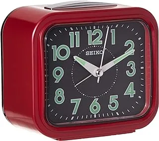 Seiko Bell alarm Lumibrite Sweep Second Hand, Red Clock - Qhk023rl