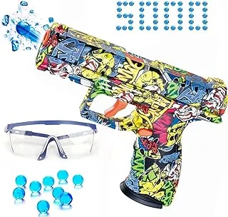Joyzzz Shooting Weapons Toys, Small Manual Ball Blaster with 5000 Water Beads, Splatter Ball Gun Toy for Outdoor Activities Team Game, Eco-Friendly Splat Gun for Adult and Kids Ages 12+ (Multicolour)
