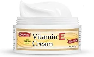 De La Cruz Vitamin E Cream, Allergy Tested, No Artificial Colors, Trial Size, 0.42 OZ.