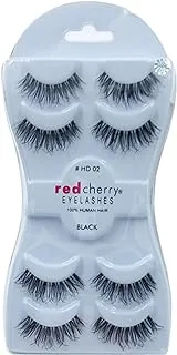 Red Cherry False Eyelashes 4-Pair, No. HD 02